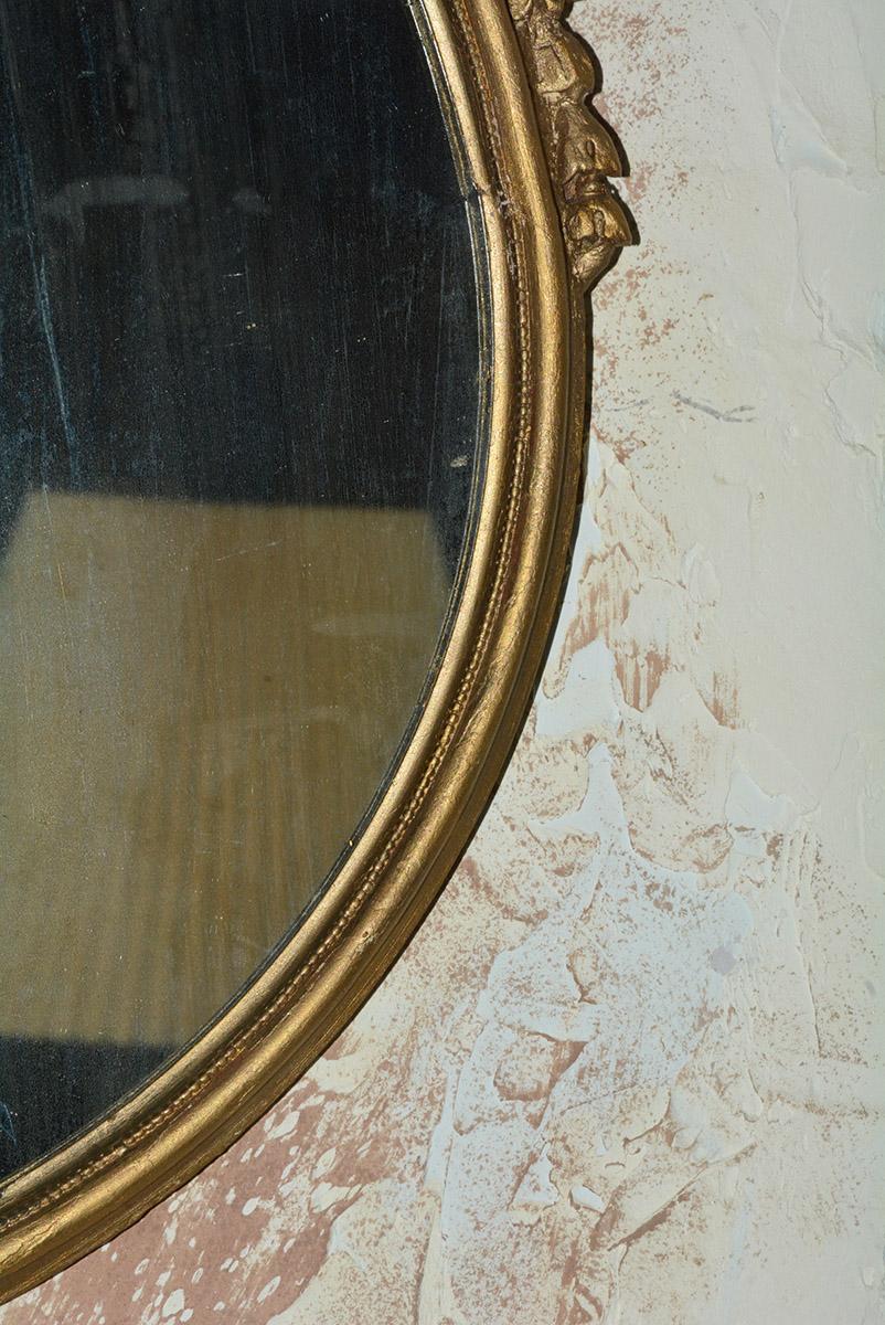 Italian Antique French Giltwood Adams Style Mirror