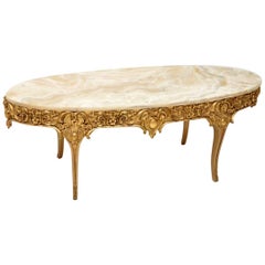 Antique French Giltwood and Gesso Coffee Table