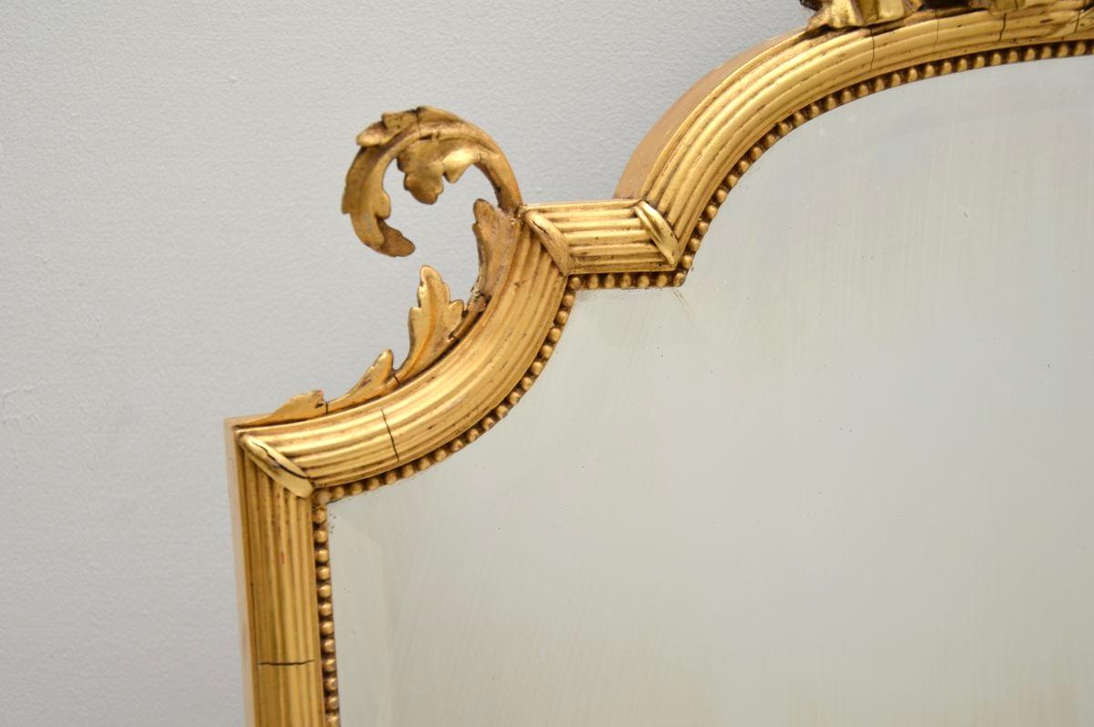 Antique French Gilt Wood Mirror In Good Condition For Sale In London, GB