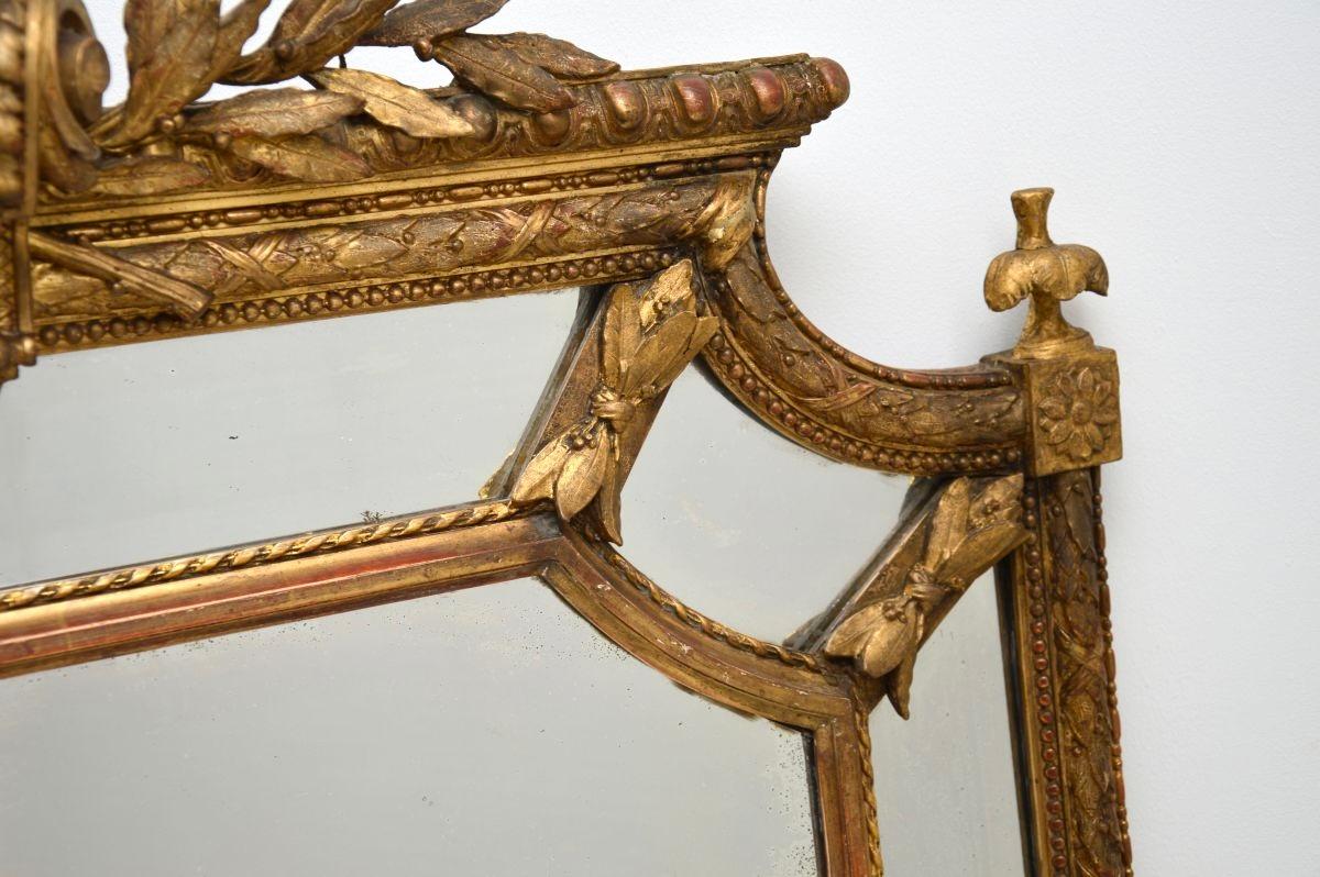 Antique French Gilt Wood Mirror In condizioni buone in vendita a London, GB