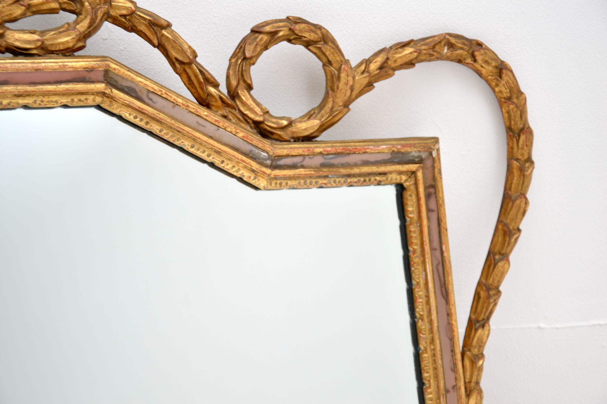 20th Century Antique French Giltwood Mirror