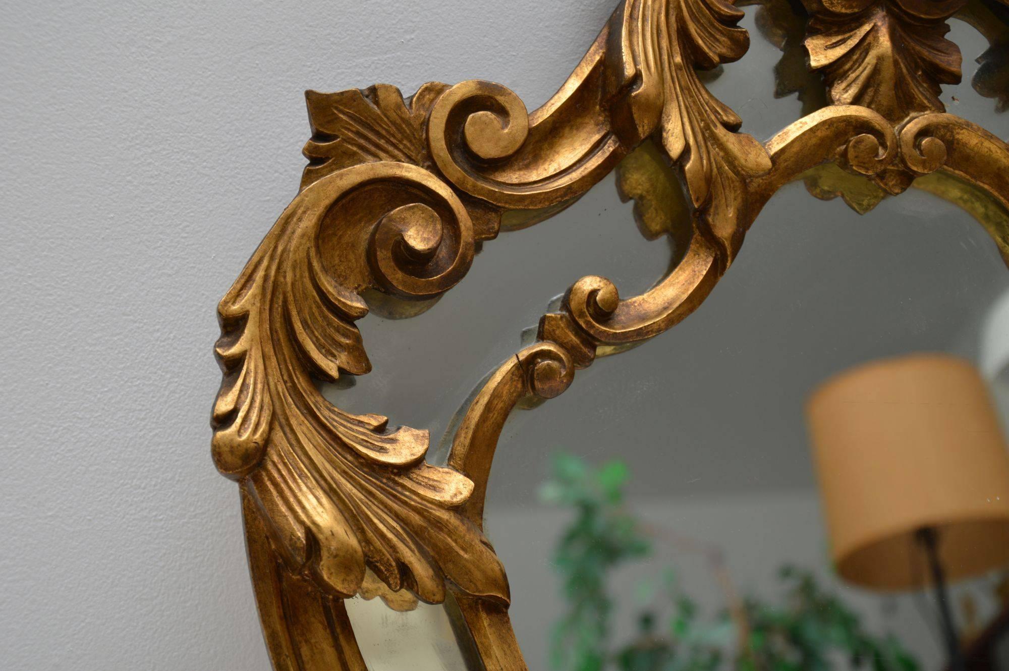 Antique French Giltwood Mirror 1