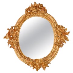 Antique French Giltwood Mirror