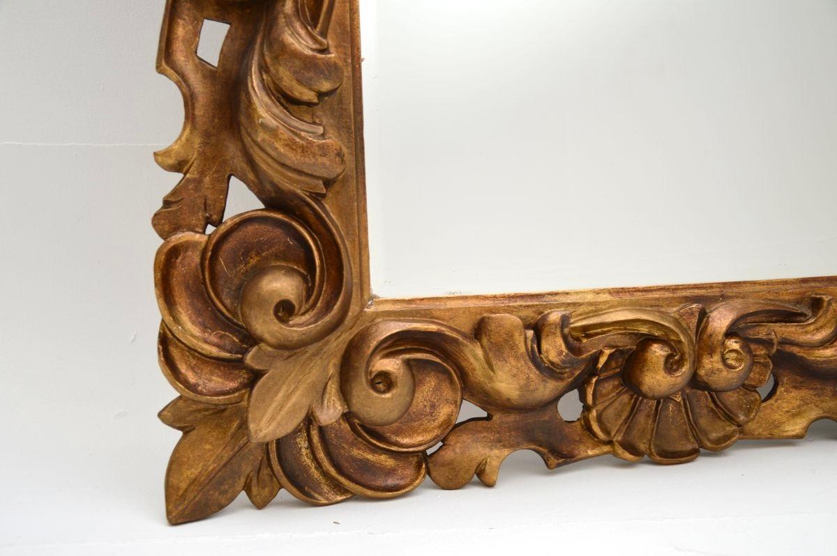 Antique French Gilt Wood Rococo Style Mirror For Sale 2