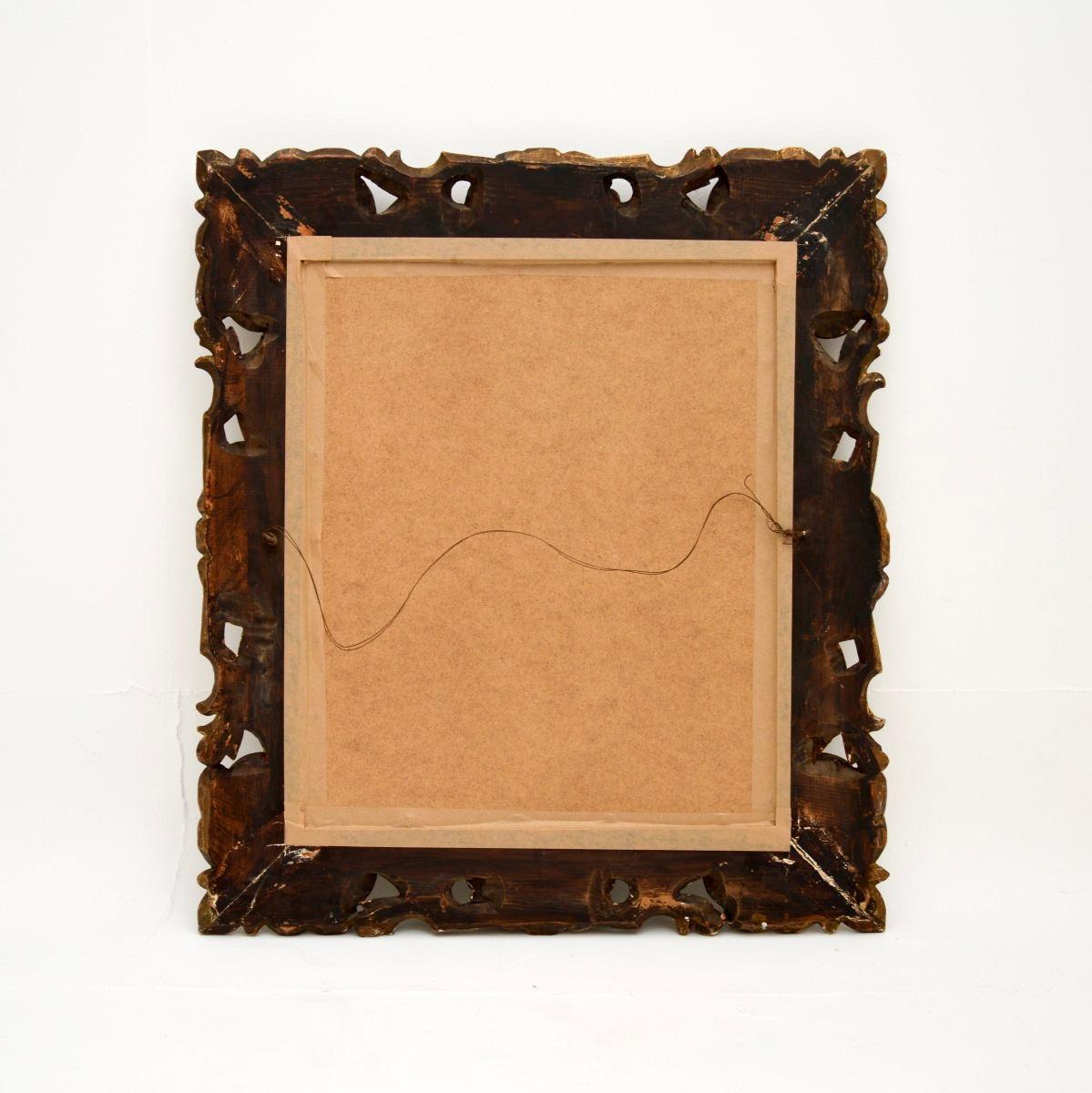 Antique French Gilt Wood Rococo Style Mirror For Sale 4