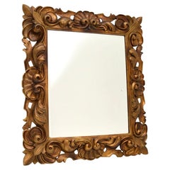 Antique French Gilt Wood Rococo Style Mirror