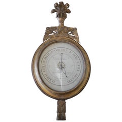 Antique French Giltwood Barometer