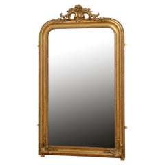 Antique French Giltwood Mesa Consola Espejo H167cm