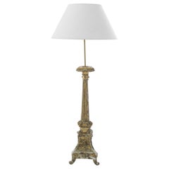 Antique French Giltwood Floor Lamp