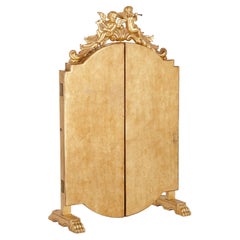 Antique French Giltwood Folding Mirror