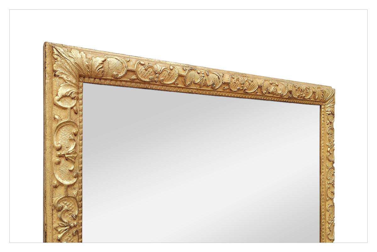 Antique French Giltwood Mirror, 17th Century Style Ornaments, circa 1930 For Sale 2