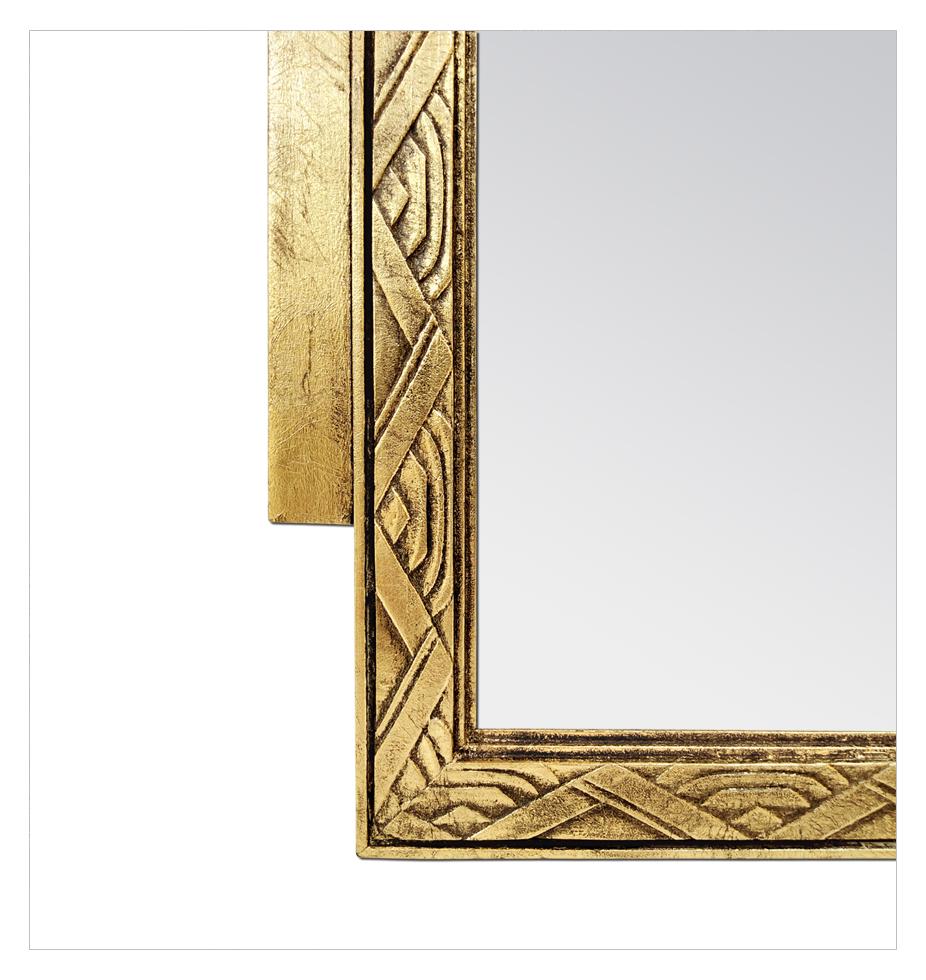 Mid-20th Century Antique French Giltwood Mirror, Art Deco Style, circa 1930