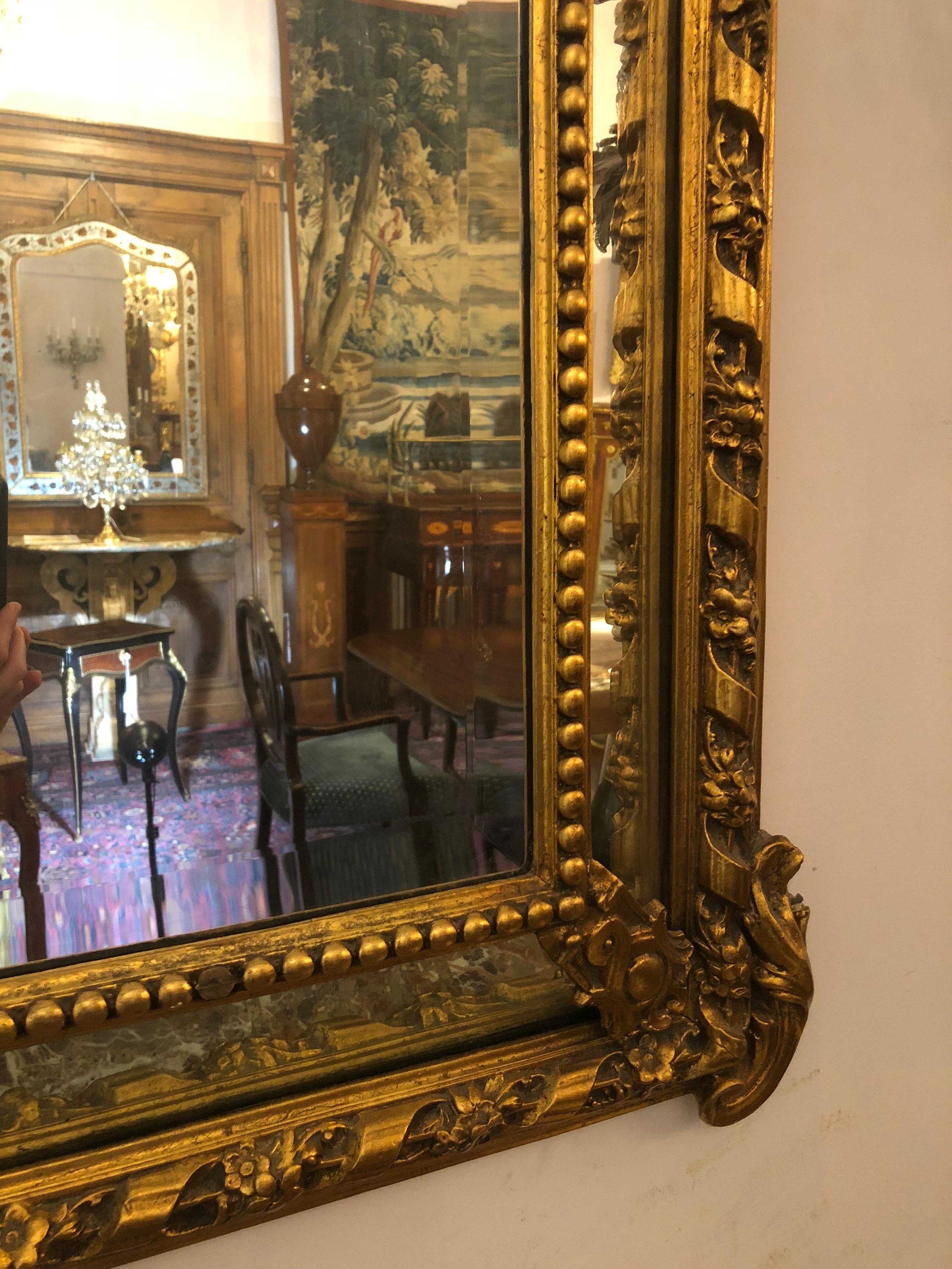 Antique French Giltwood Mirror, circa 1890-1910 1