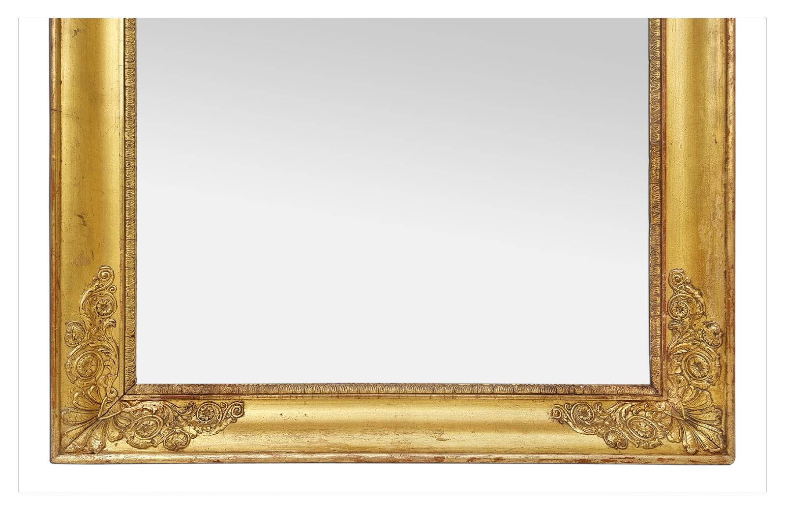 miroir antique dore