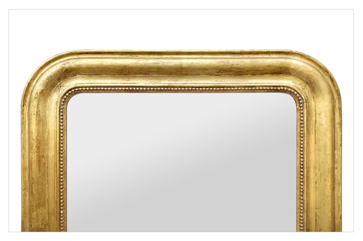 Louis Philippe Antique French Giltwood Mirror Louis-Philippe Style, circa 1880