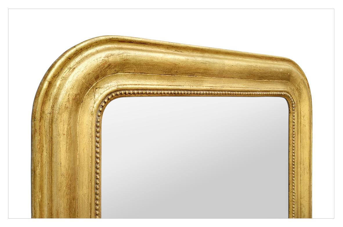 Antique French Giltwood Mirror Louis-Philippe Style, circa 1880 In Good Condition In Paris, FR