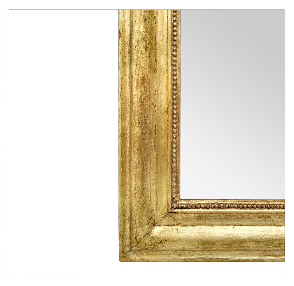 Antique French Giltwood Mirror Louis-Philippe Style, circa 1880 1