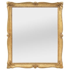 Antique French Giltwood Mirror, Louis XV Style, circa 1940