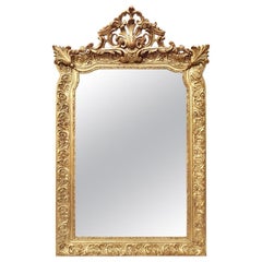 Antique French Giltwood Mirror, Napoleon III Style, circa 1880