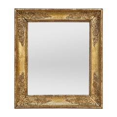 Antique CIRCA Mirror en bois doré Période Restauration, circa 1830