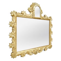 Antique Mirror francese in legno dorato, stile rococò, 1930 circa