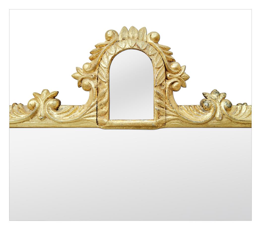 Mid-20th Century Antique French Giltwood Mirror, Rococo Style, circa 1930 For Sale