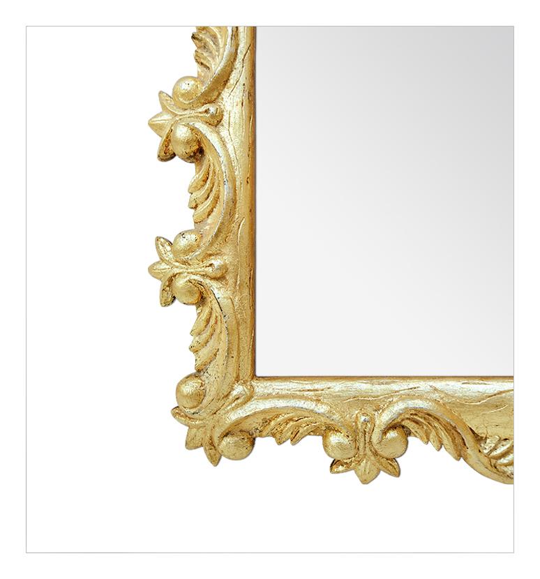Antique French Giltwood Mirror, Rococo Style, circa 1930 For Sale 1