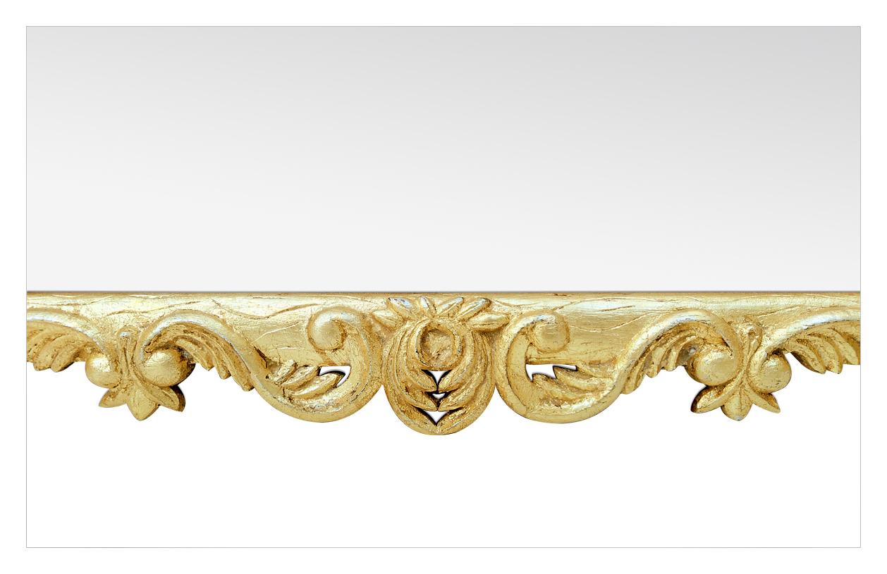 Antique French Giltwood Mirror, Rococo Style, circa 1930 For Sale 2