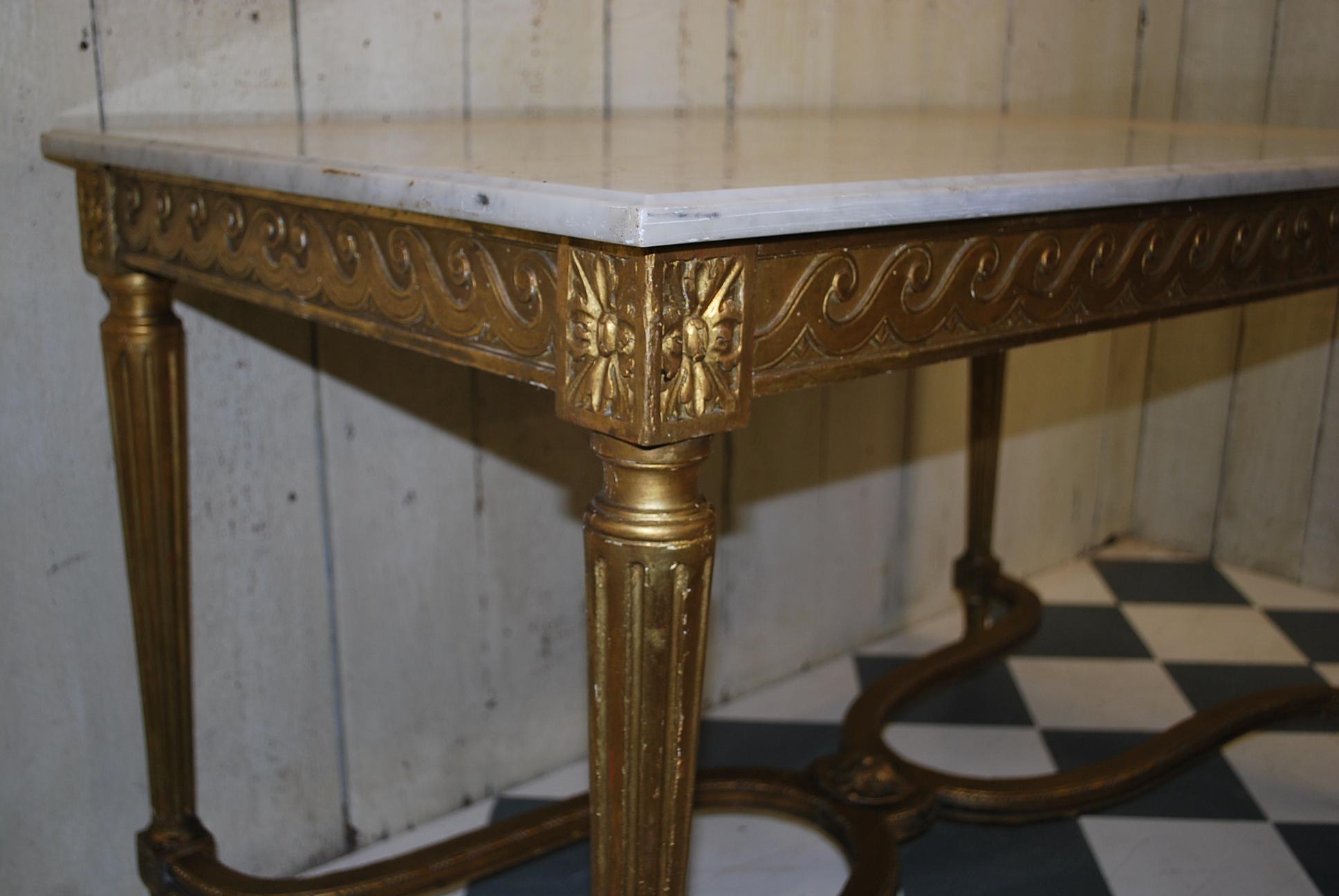 Antique French Giltwood Rectangular Centre Table or Sofa Side Table im Angebot 1