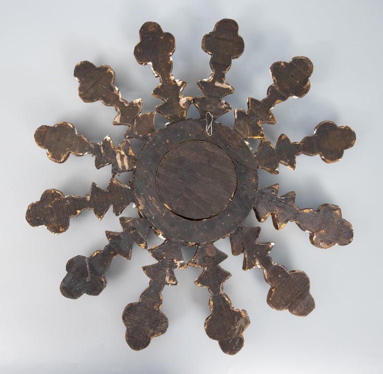Antique French Giltwood Sunburst Starburst Mirror at 1stDibs