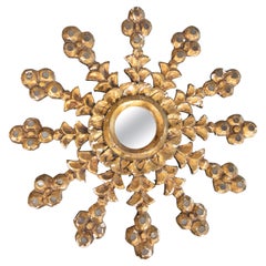 Antique French Giltwood Sunburst Starburst Mirror Antique French Giltwood Sunburst Starburst Mirror