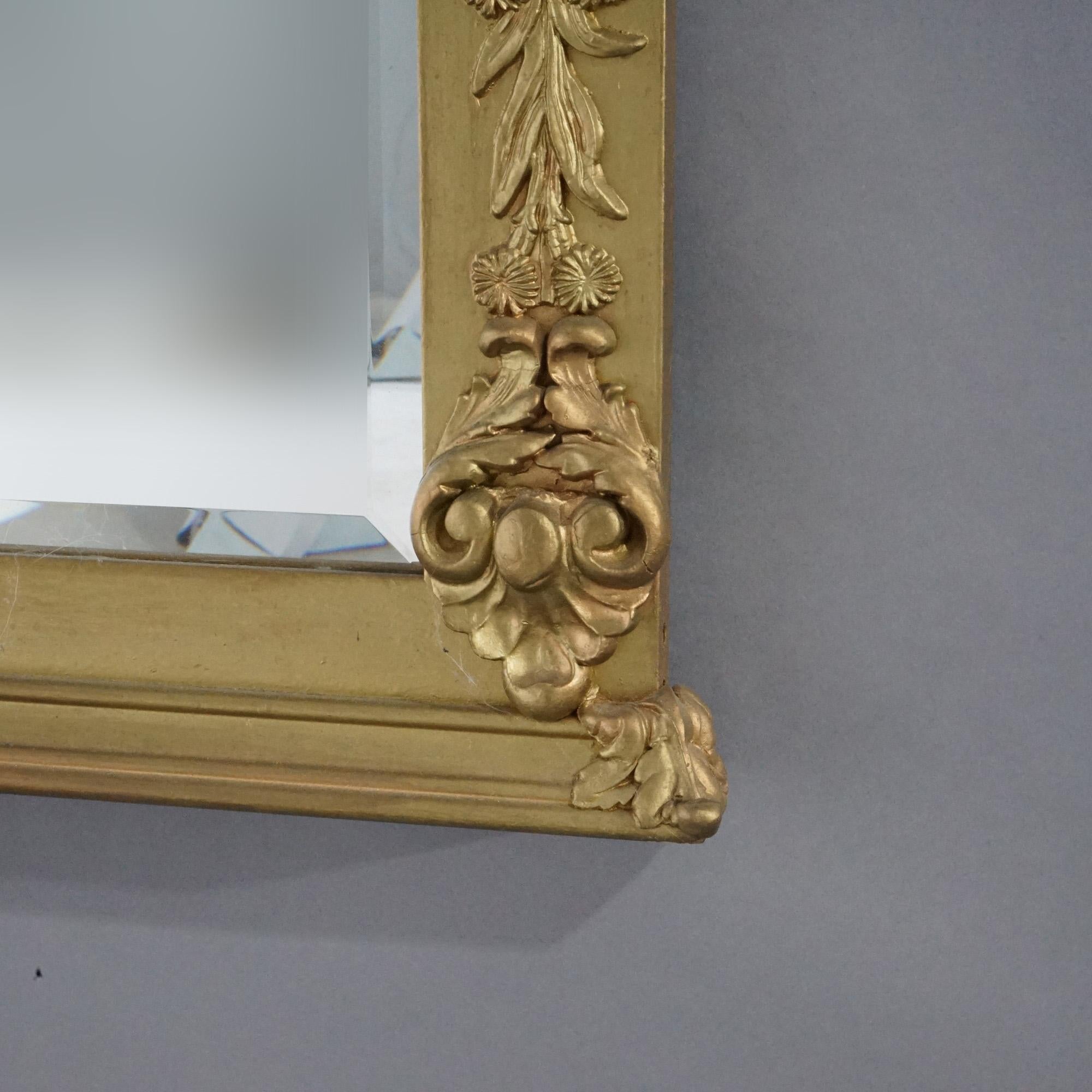 Antique French Giltwood Wall Mirror circa 1900 1