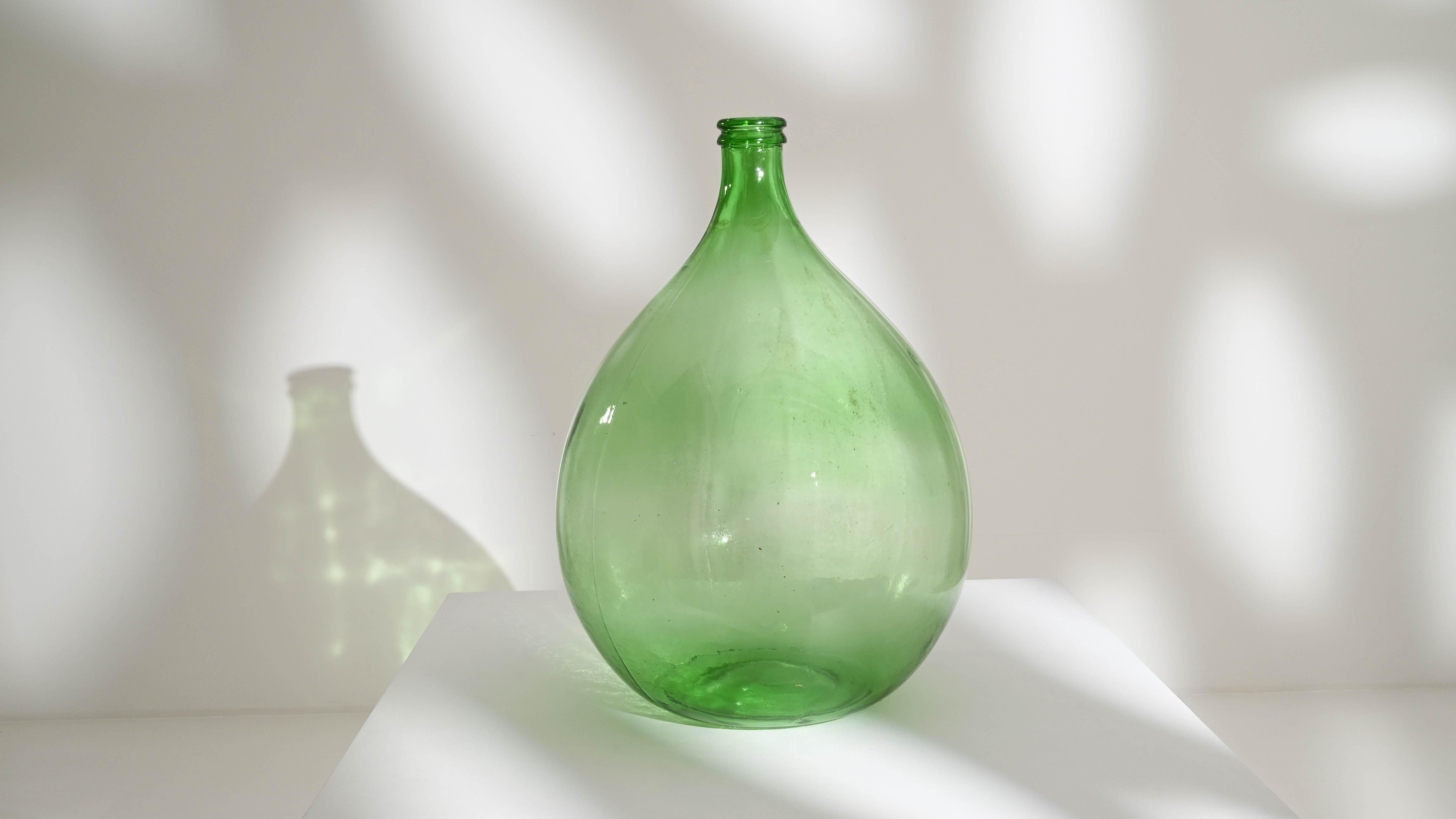 Antike französische Glas-Karboyflasche aus Glas im Angebot 1