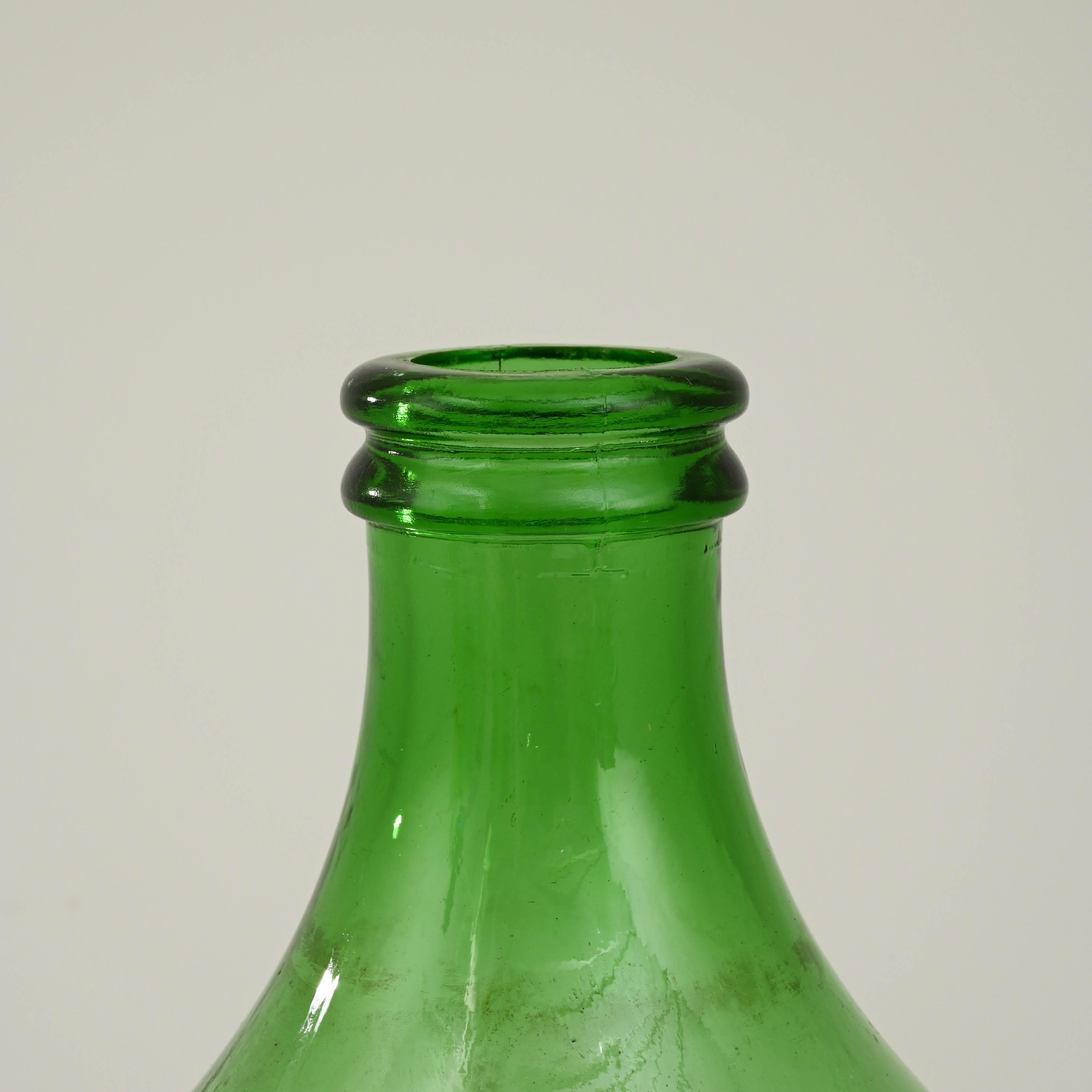 Antike französische Glas-Karboyflasche aus Glas im Angebot 2