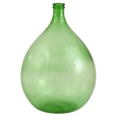 Antike französische Glas-Karboyflasche aus Glas