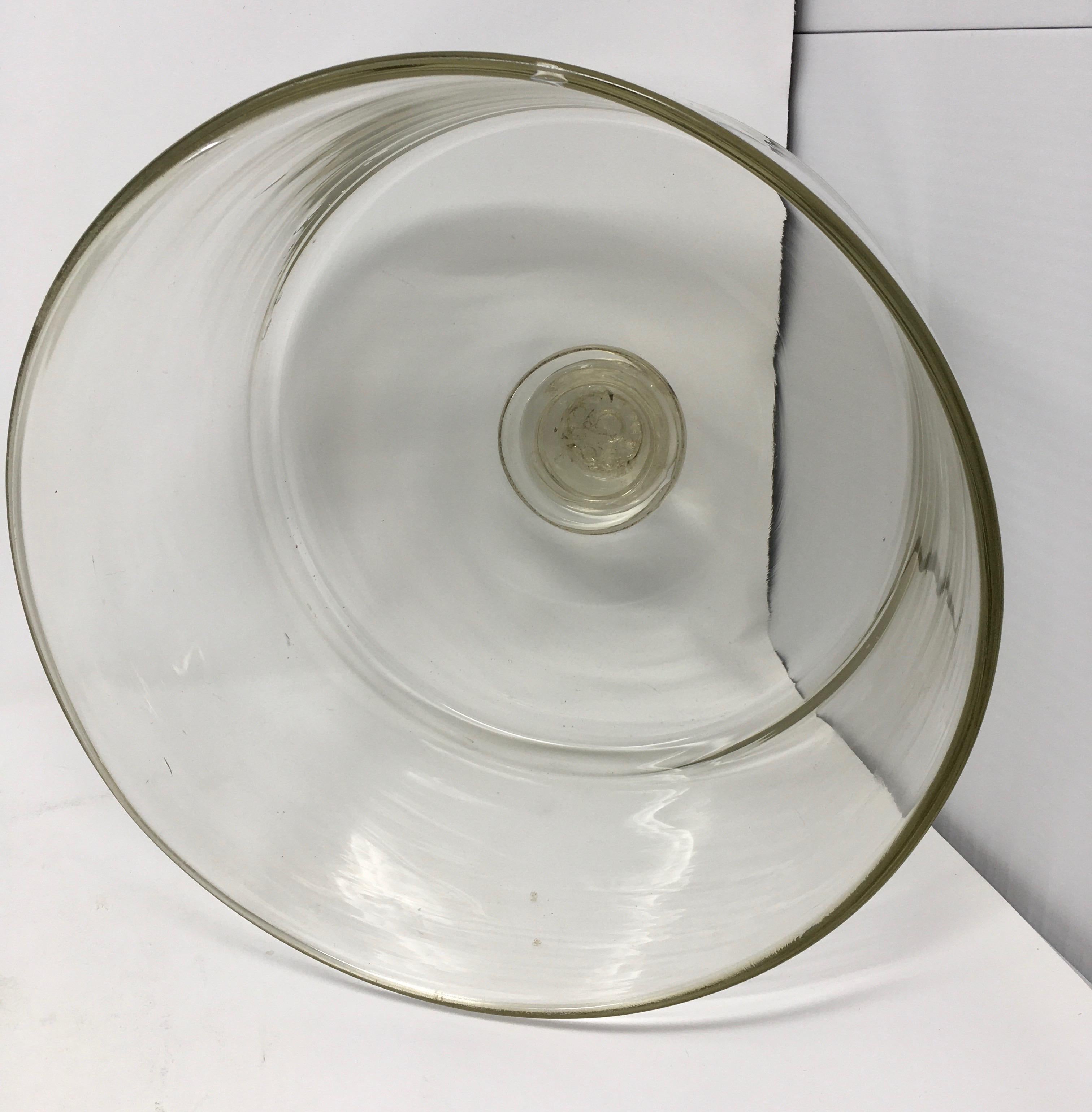 Antique French Glass Cheese or Pastry Cloche Dome 1