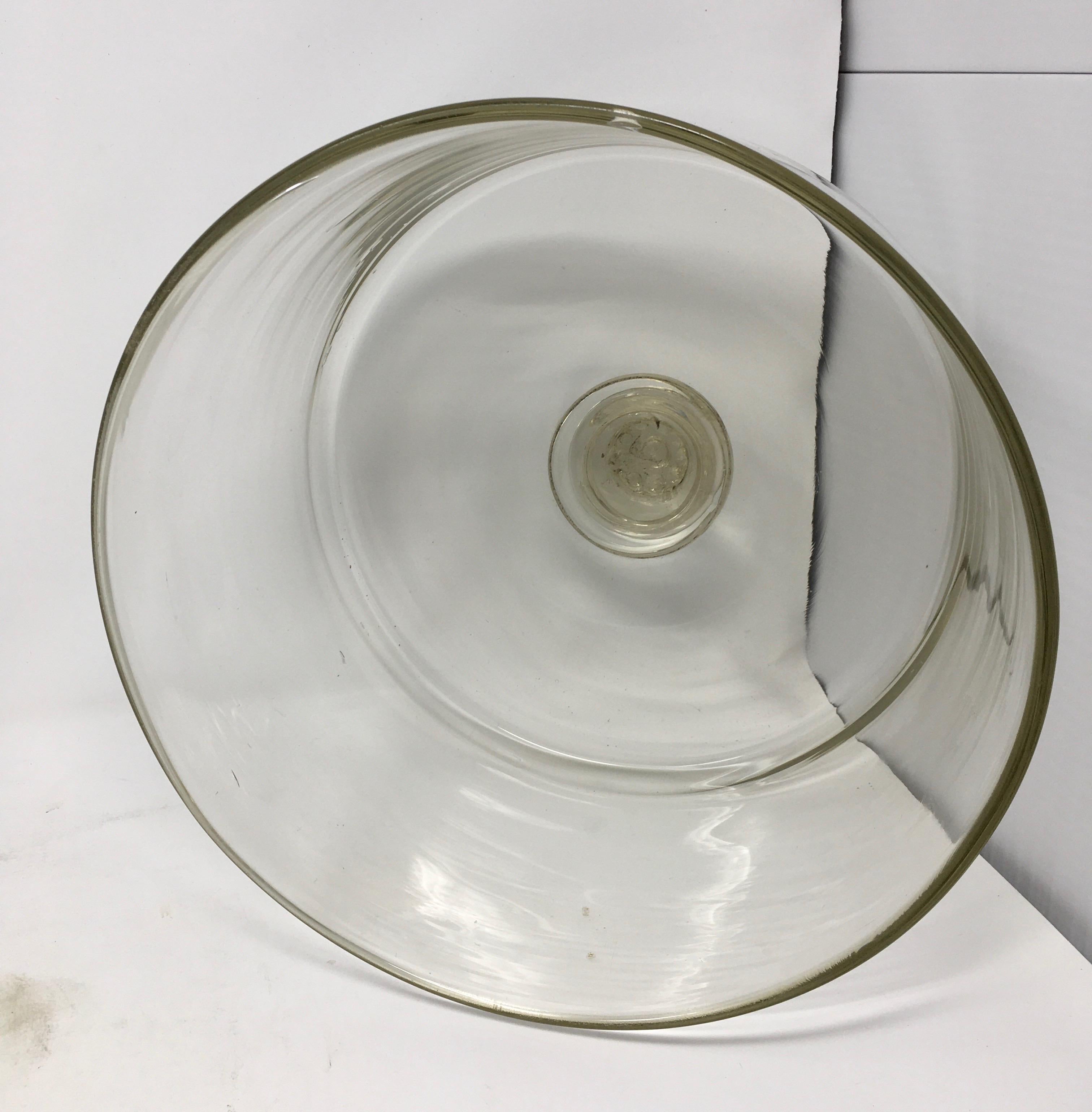Antique French Glass Cheese or Pastry Cloche Dome 2