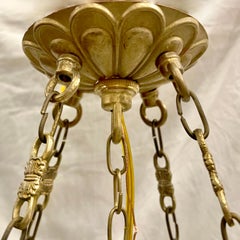 Antike französische Glaslaterne aus Glas