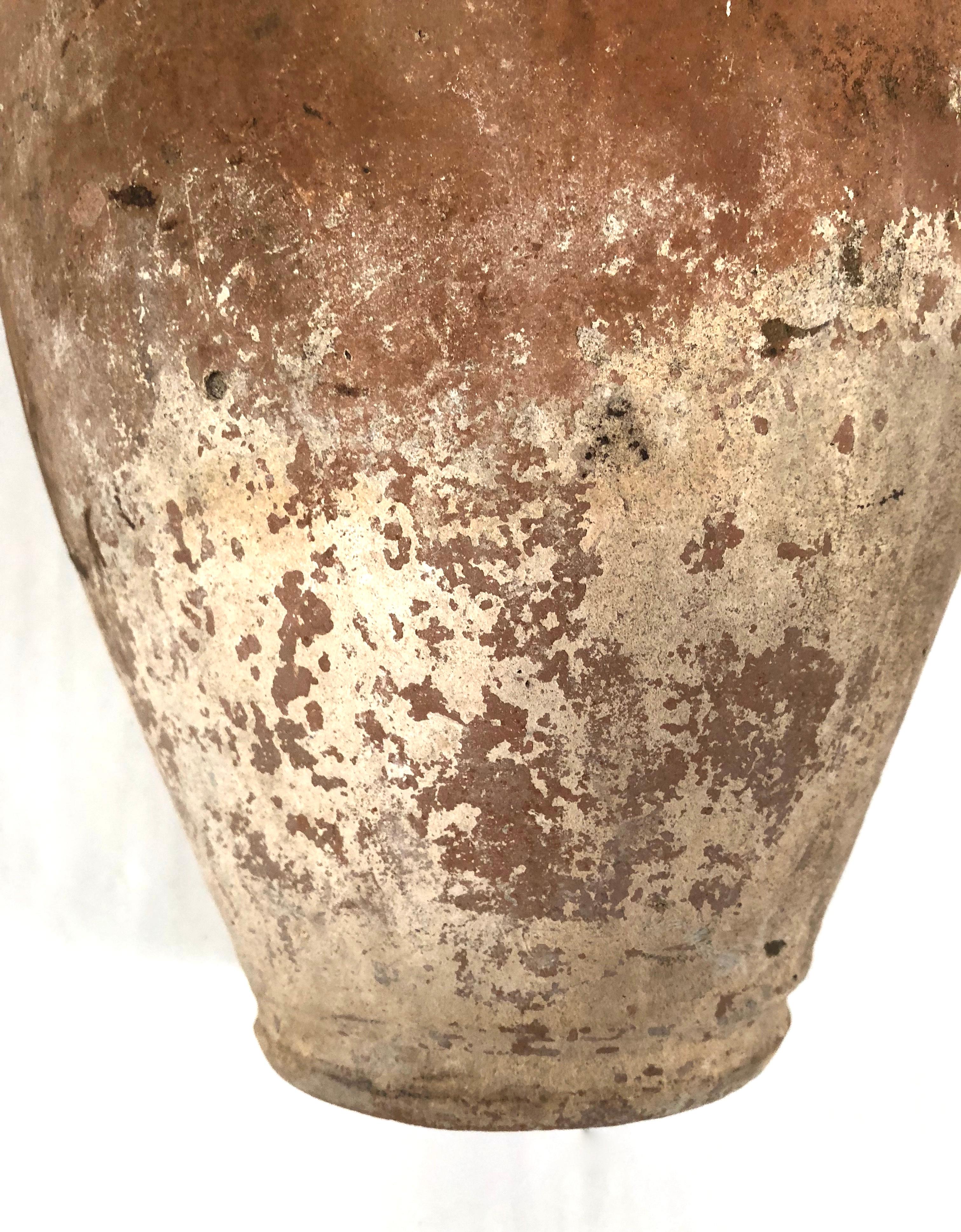 Antique French Glazed Terra Cotta Amphora 10