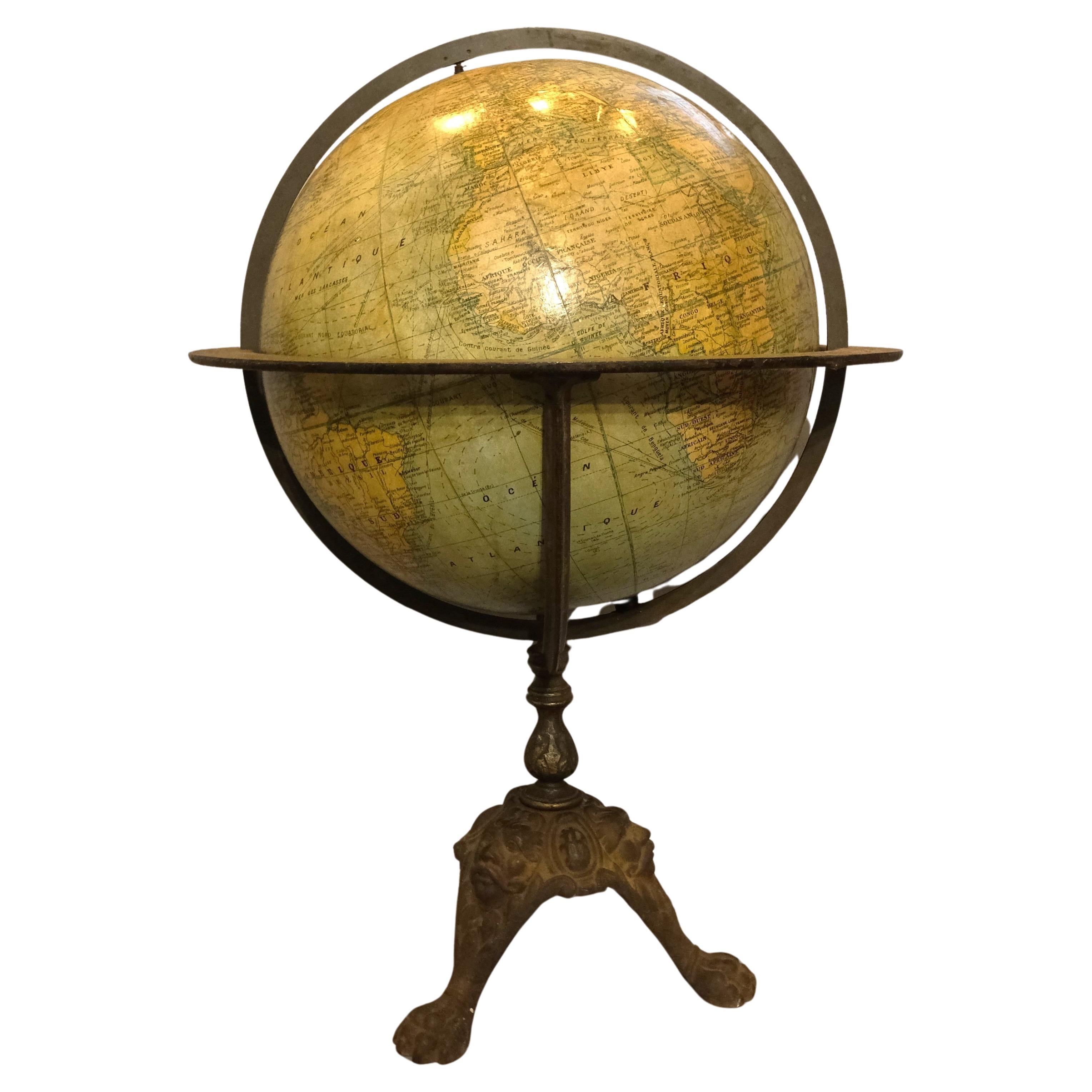 Antique French globe For Sale