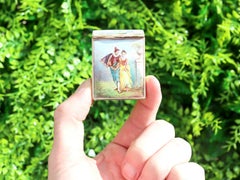 Antique French Gold and Enamel Vesta Case, circa 1900