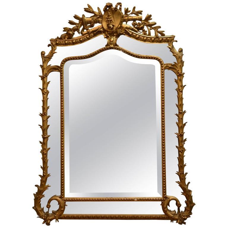 antique bevelled mirror