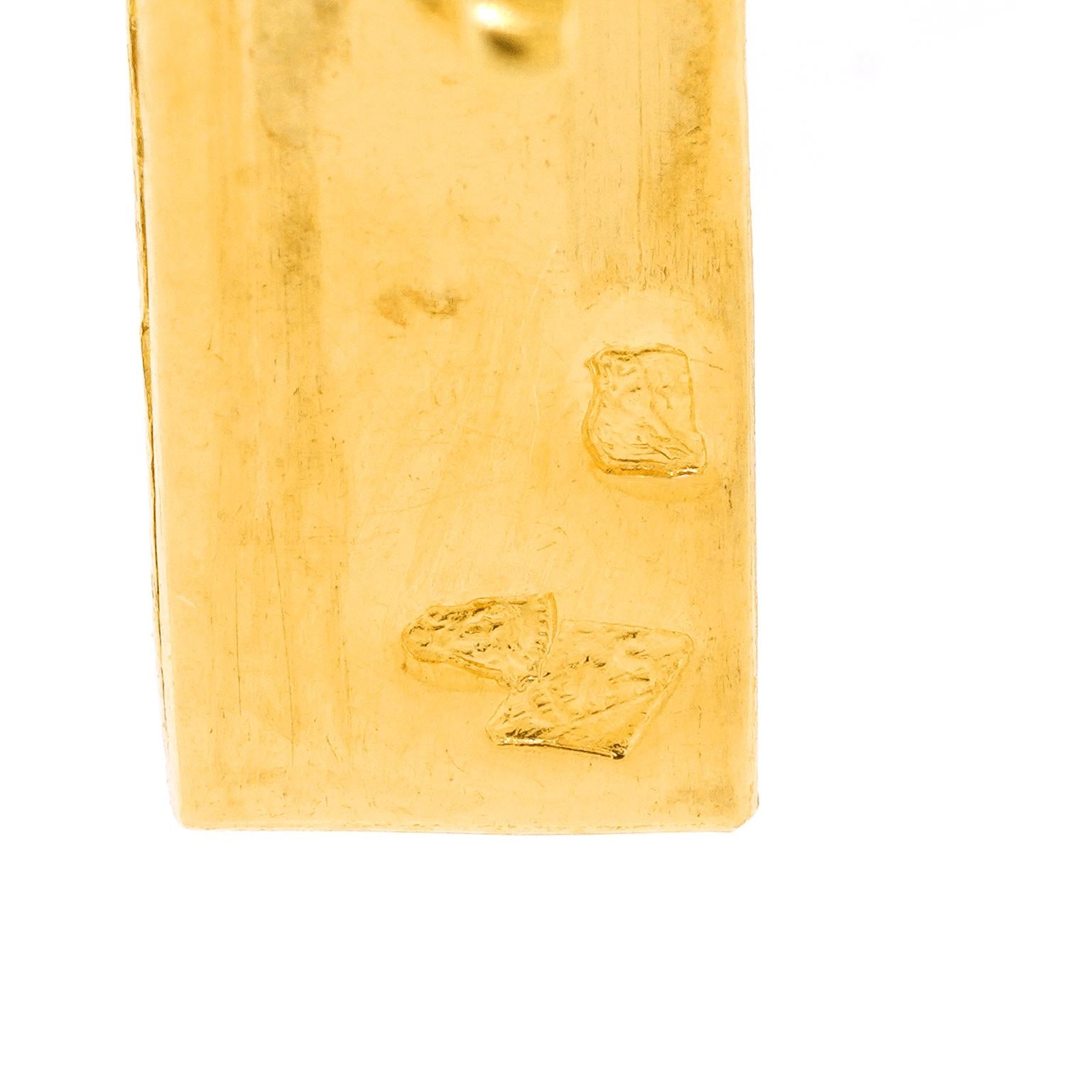 Women's or Men's Antique French Gold Bracelet For Sale