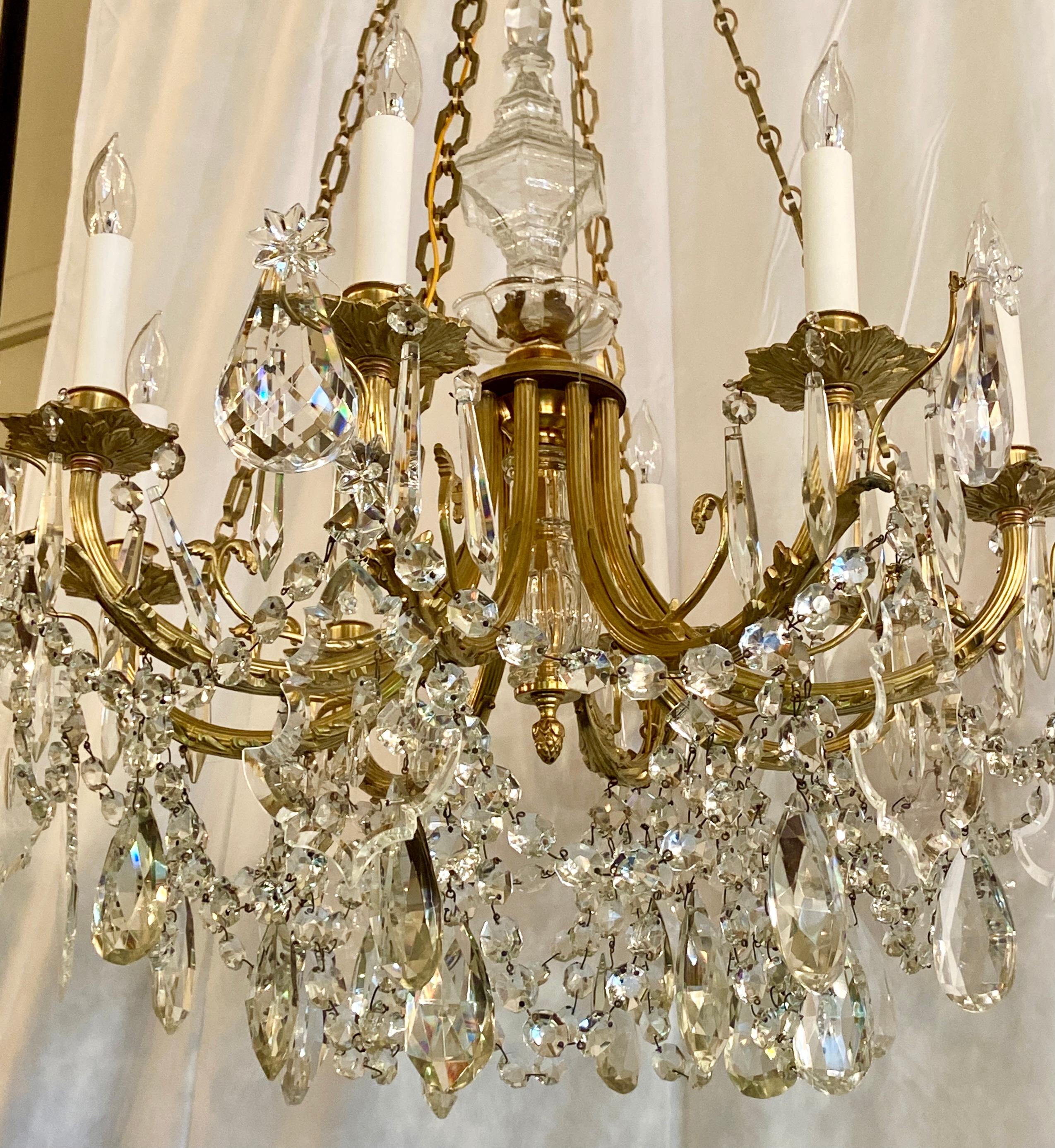 french gold crystal chandelier