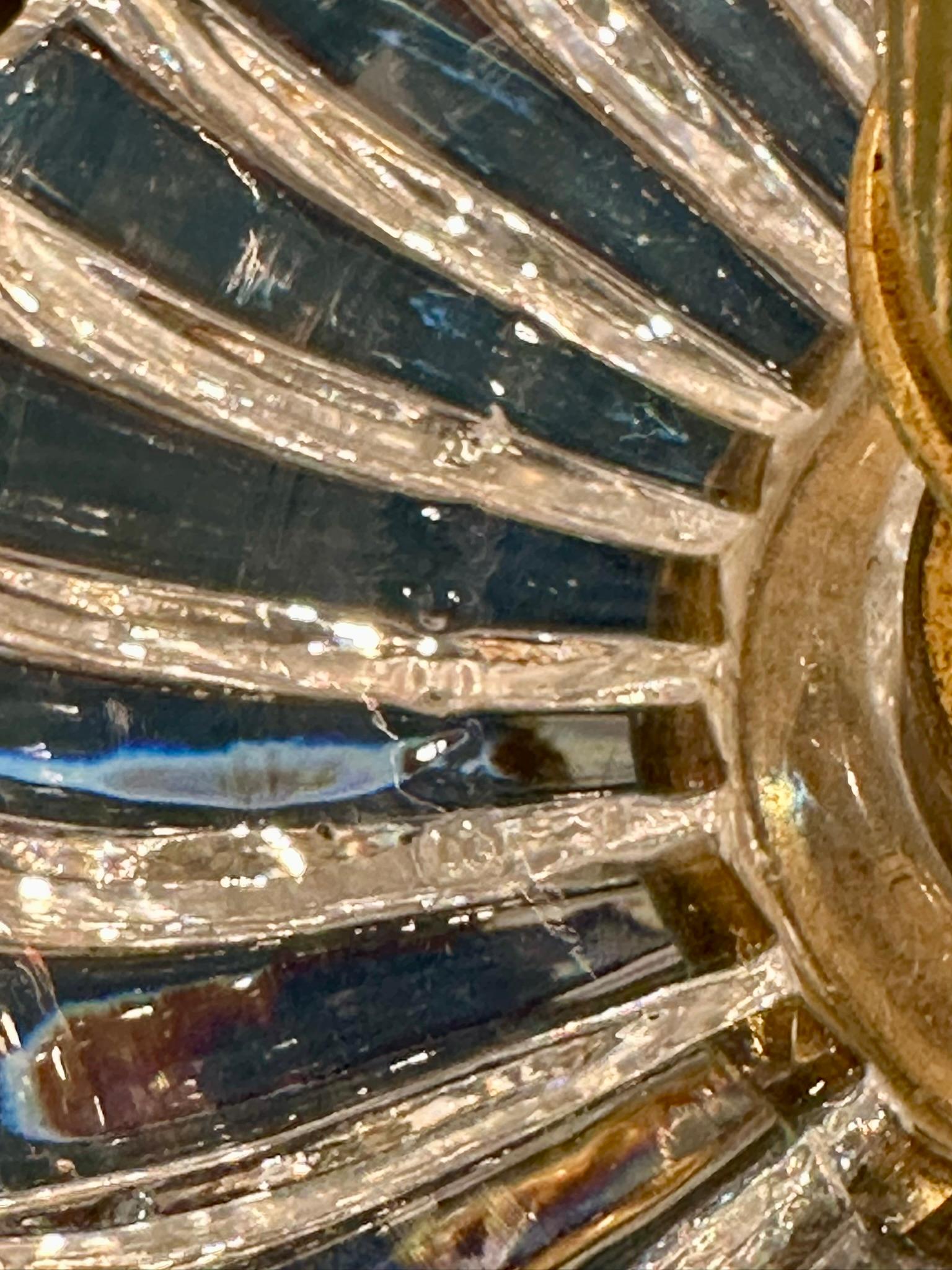 Lustre français ancien en bronze doré et cristal de Baccarat, vers 1880-1890 en vente 1