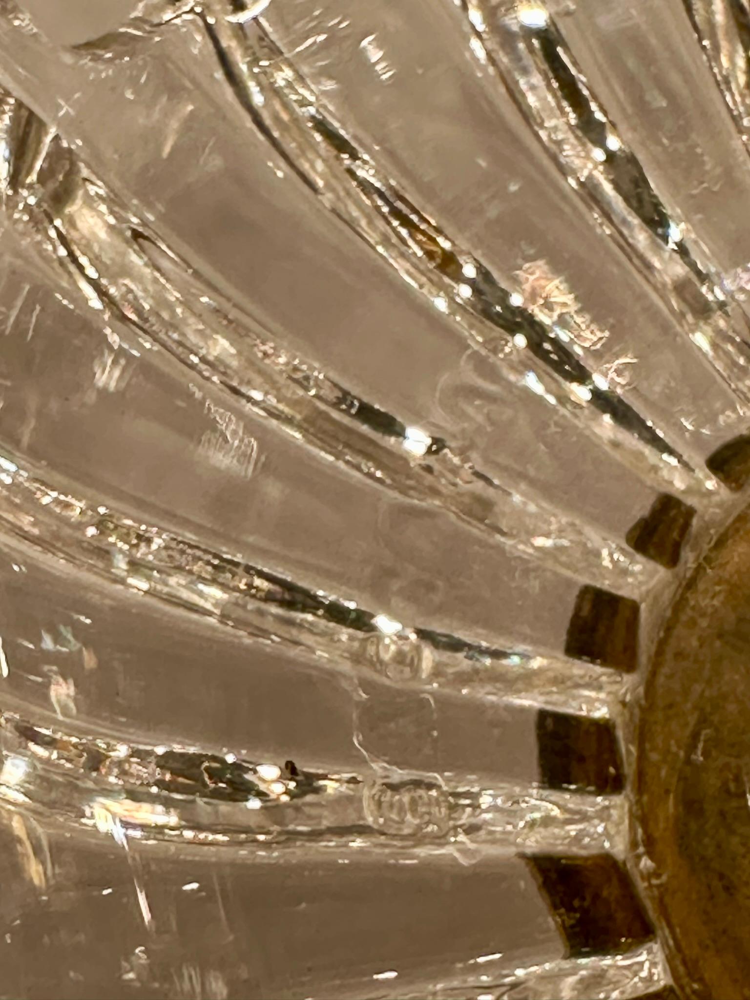 Lustre français ancien en bronze doré et cristal de Baccarat, vers 1880-1890 en vente 2