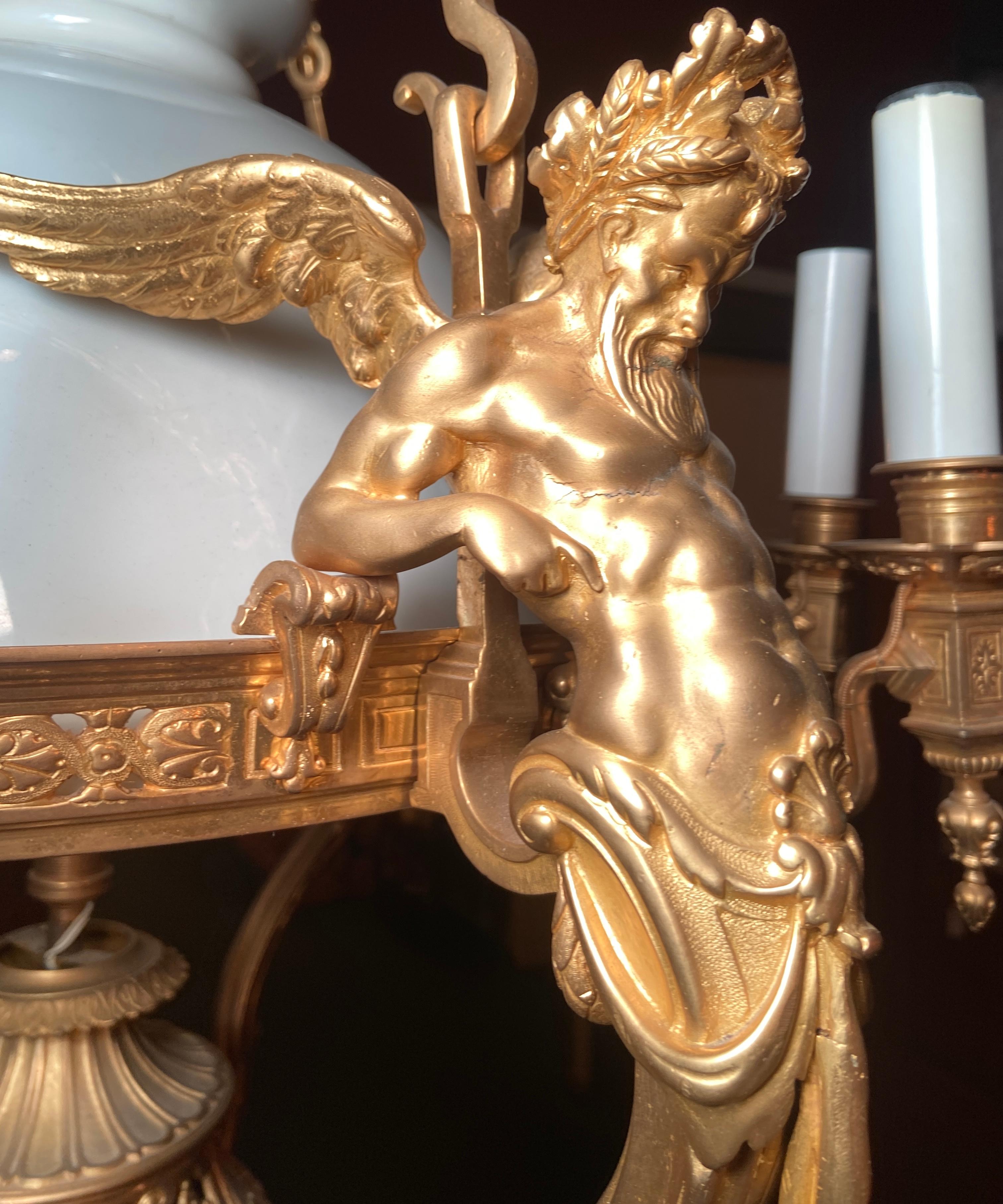 victorian oil lamp chandelier