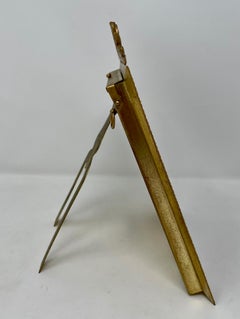 Antique French Gold Bronze Rectangular Desktop Picture Frame, circa 1890
