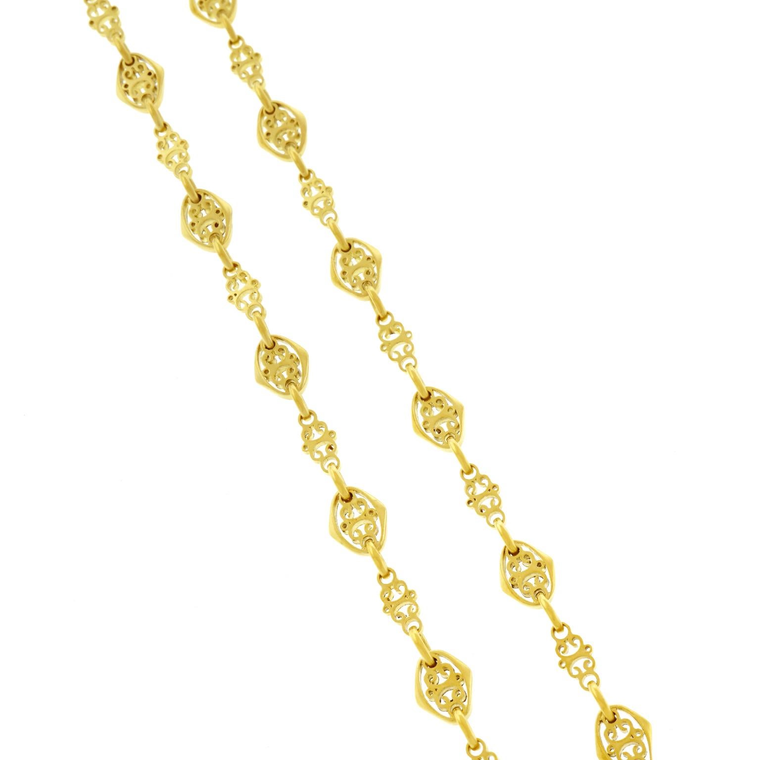 Victorian Antique French Gold Chain Necklace