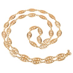 Antike französische Goldkette Halskette